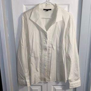 Lafayette 148 Ivory Button Down